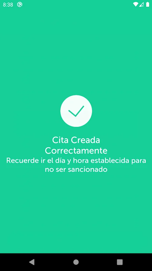 Three Genesis Citas screens: sign-in, appointment created and the doctor's slots (2/4)
